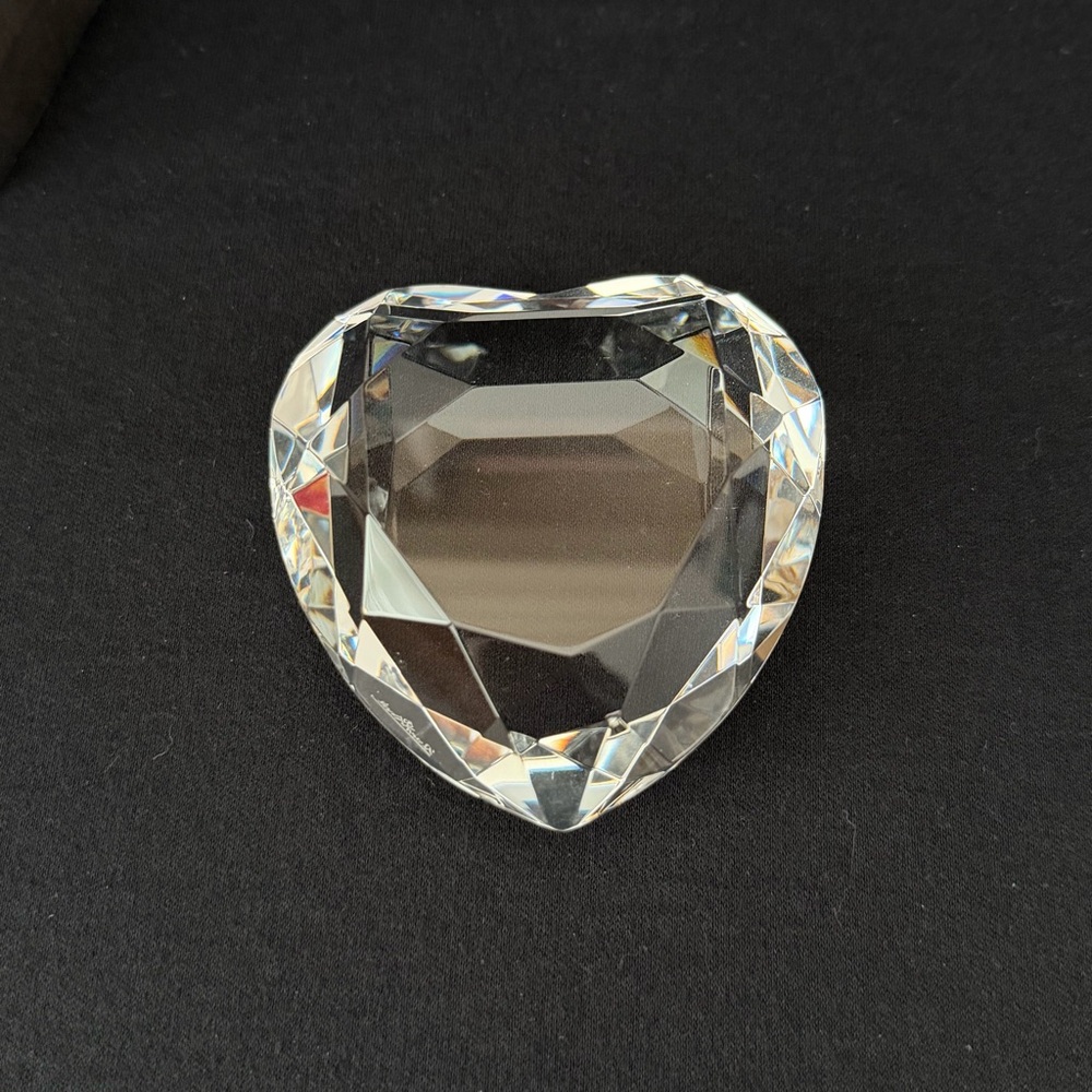 Rosenthal - Heart-Shaped Crystal Paperweight